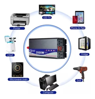 Inversor De Tensão Changi 3500w 12v Para 220v Onda Senoidal Pura - Image 2