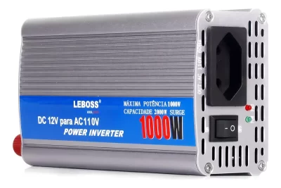 Inversor de corrente Leboss LB-521 com voltagem mínima de saída 110V e 12V de entrada